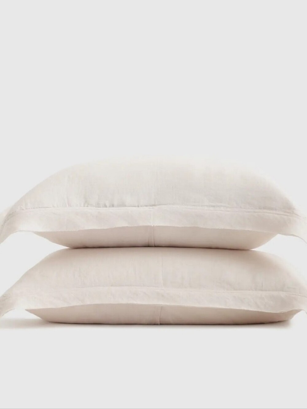 NWOT! Quince Linen Flange Sand Standard Shams! Set Of 2 (Z18)